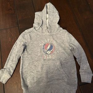 Kids toddler greatful dead sweatshirt 2T grey by junk food hoodie